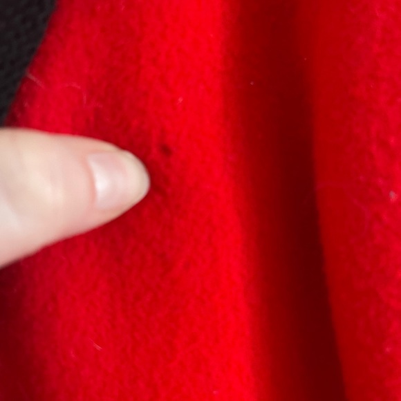 Vintage red pure wool coat union made - Picture 4 of 12